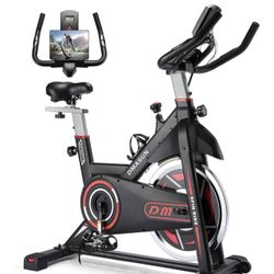 Exercise Bike, Indoor Cycling Bike Stationary, Cycle Bike with Comfortable Seat Cushion, Digital Display with Pulse