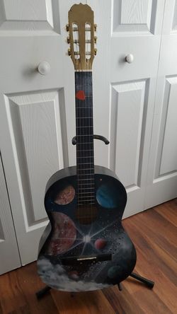 Angelica classical hand painted guitar.