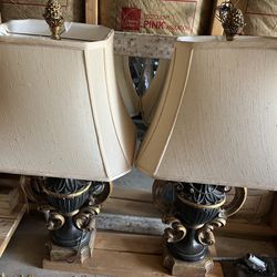 Vintage Urn Lamps-Matching Set