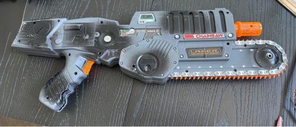Halloween chainsaw machine gun