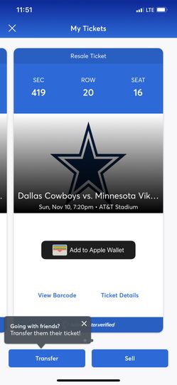 Dallas Cowboys tickets Minnesota Vikings in Dallas Texas