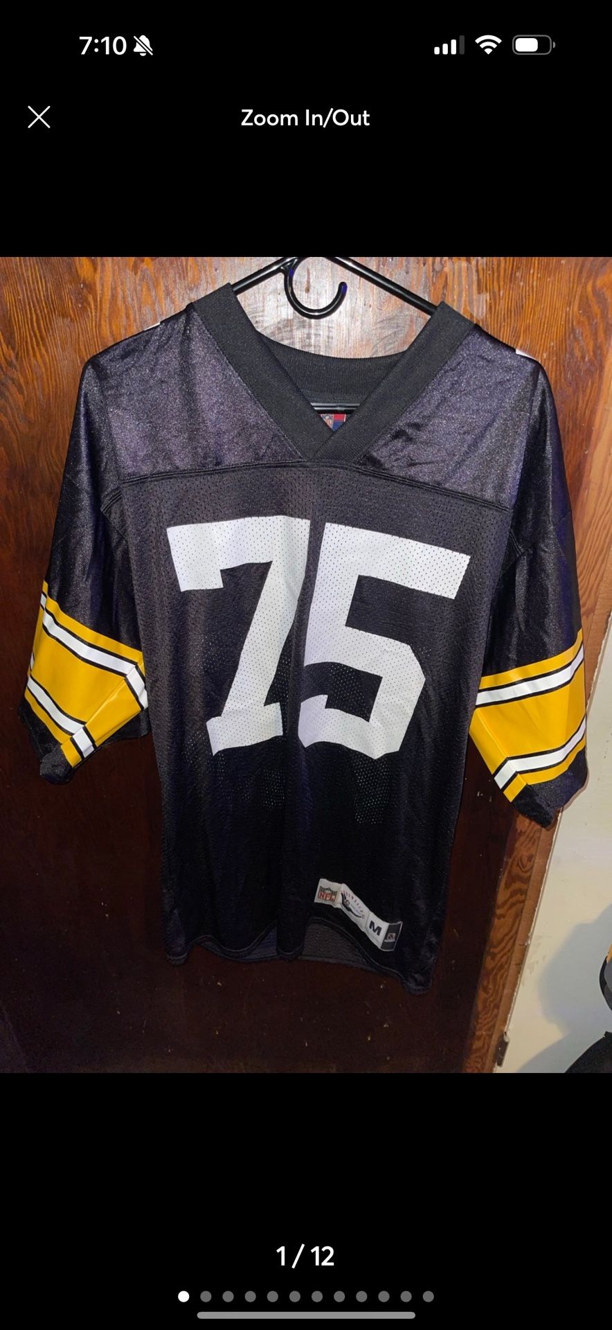 Reebok NFL Gridiron Classics Throwbacks Mean Joe Greene Football Jersey Vintage.