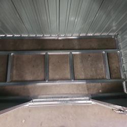 6 / 4 foot outdoor metal shed. With double door and floor brace