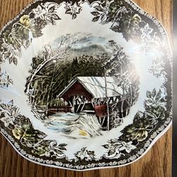 Johnson Brothers “Friendly Villiage Covered Bridge” Bowl