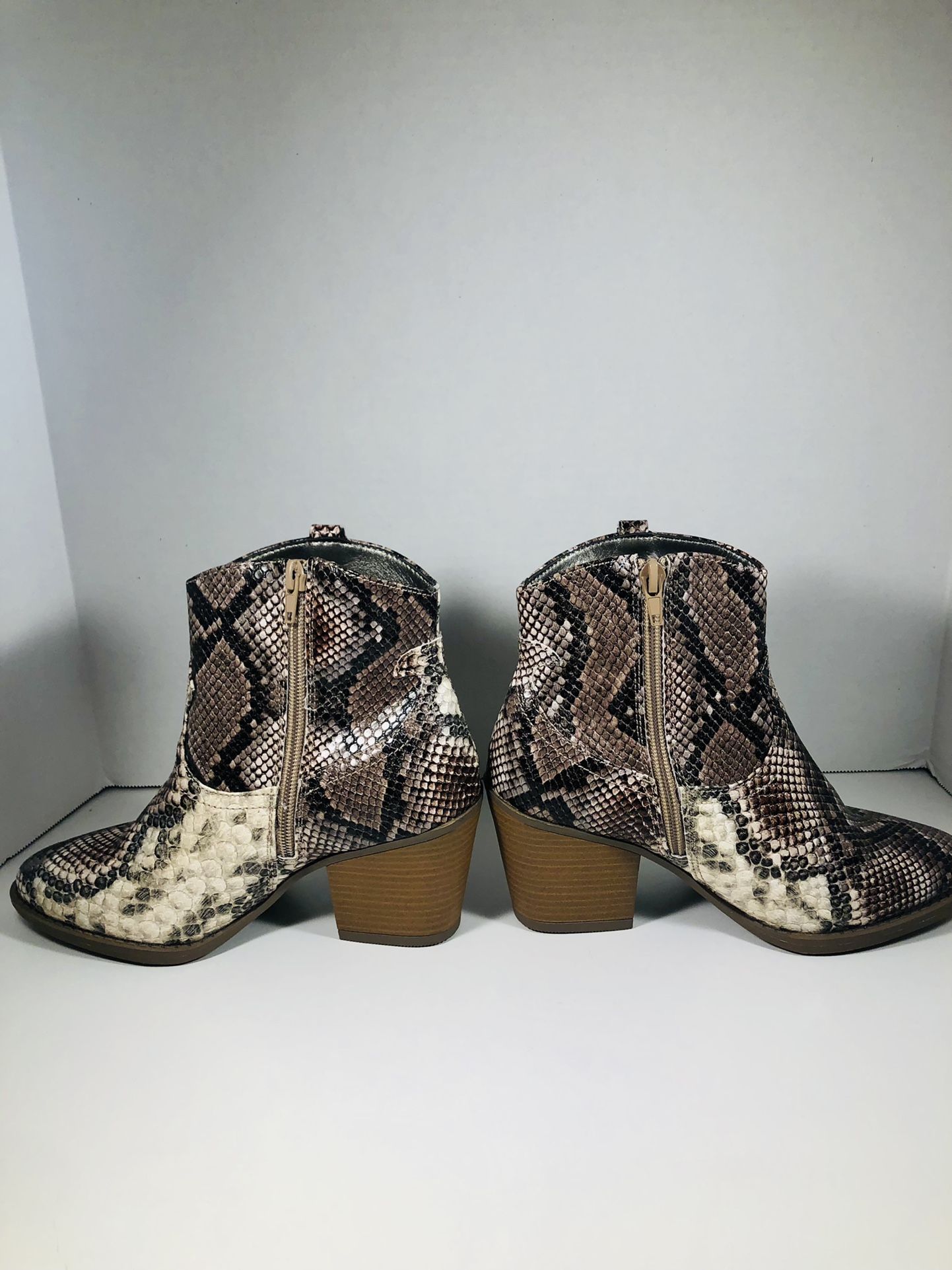 Snakeskin Ankle Boot