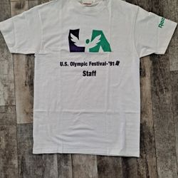 Reebok 1991 U.S Olympic Festival Shirt Single Stitch Sz L