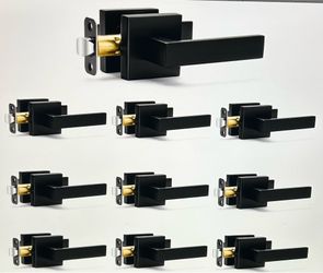 10 Pack Passage Door Handles Squqre Levers