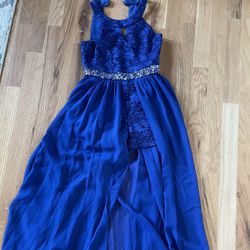 Girls Blue Dress + Size 3M Flats