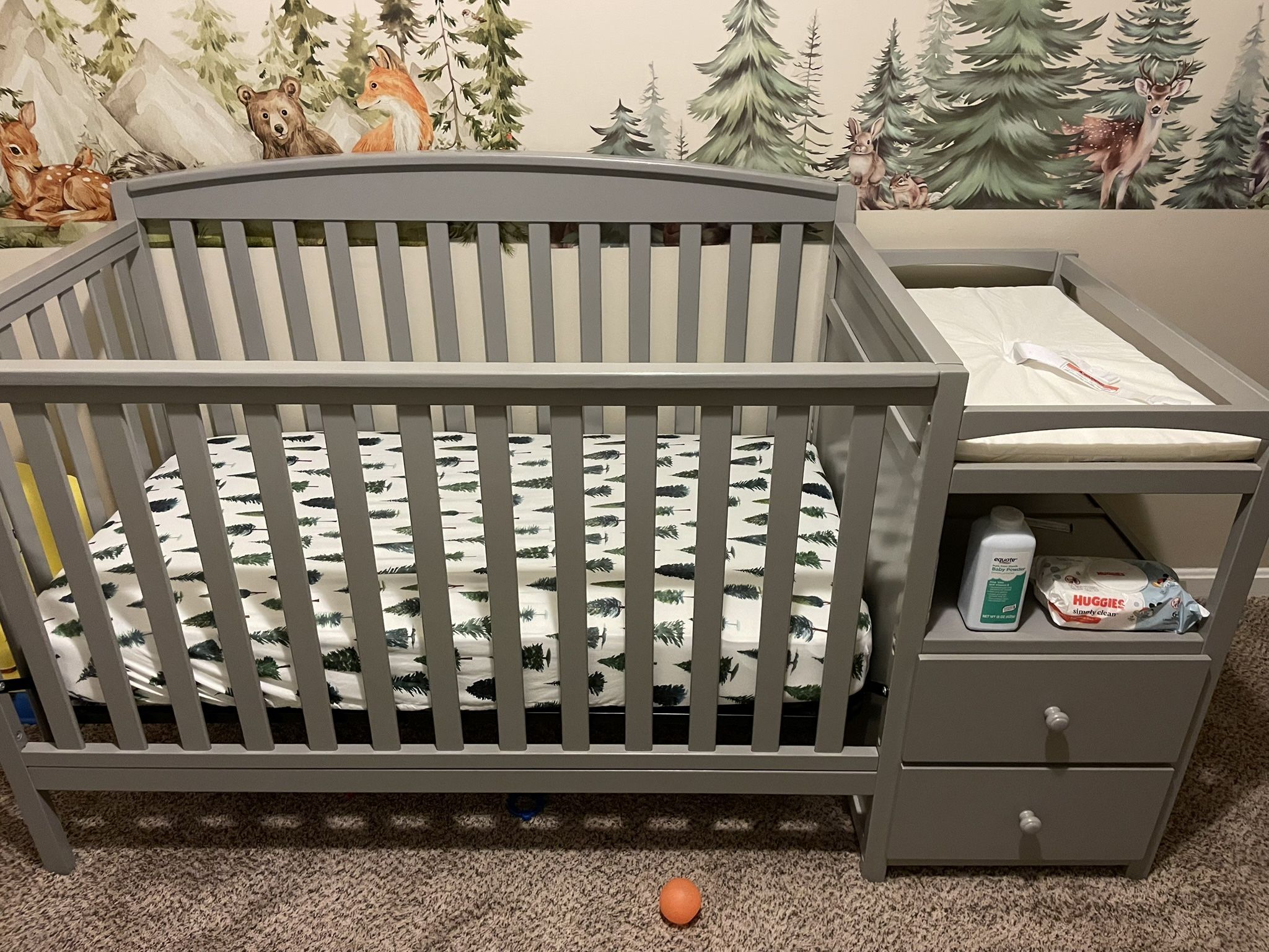 Brand New Crib With Changing Station