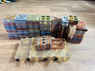 219 PCS Magnetic Tiles Building Set Large Lot