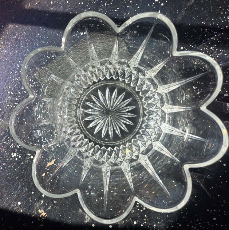 Crystal Flower Dish