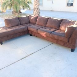 Sectional Brown Sofa Couch-DELIVERY AVAILABLE 