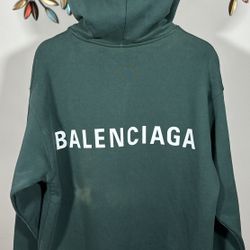 BALENCIAGA UNISEX LONG SLEEVES PLAIN LOGO LUXURY HOODIE FW23, Visit Our Profile For Lore Items Available…