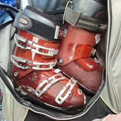 Nordica  Ski Boots 26.5 And Carry On Bag 