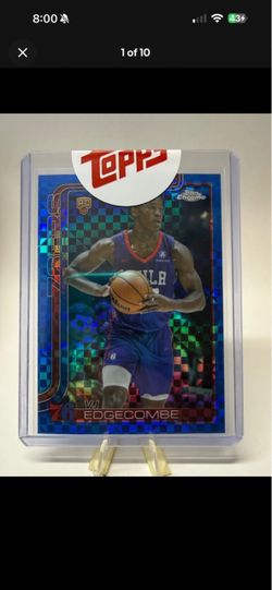 2025-26 Topps Chrome VJ Edgecombe #253 Blue X-Fractor (RC) TOPPS SEALED 76ers