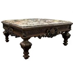 Marble Table (Ashley Furniture Design) 4'x4'x21" $300.00