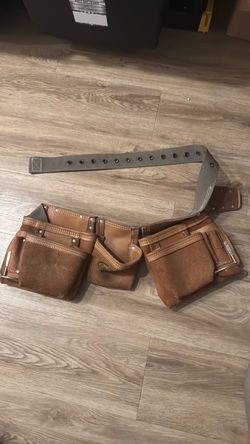 McGuire-Nicholas Heavy Suede Cowhide Tool Belt Brown