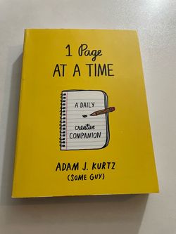 1 page at a time - adam j kurtz