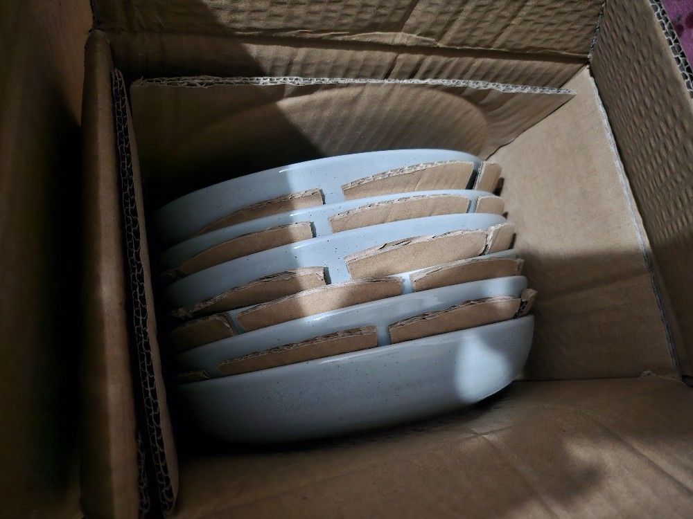 18 Piece Sage Green Plate Set