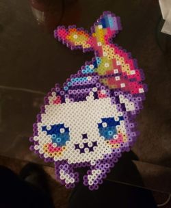 Mermaid Kitty Perler Beads