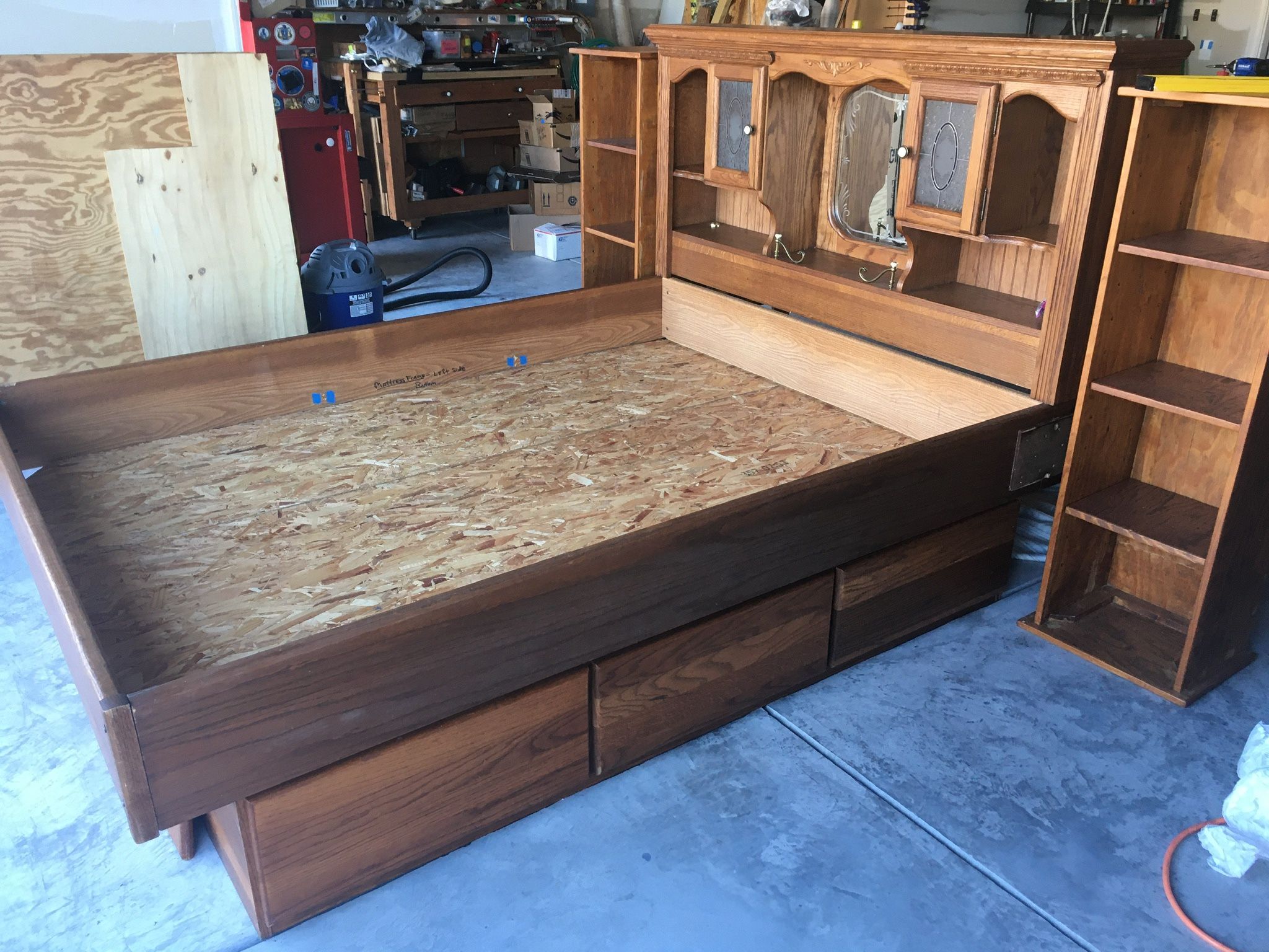 Queen Size “Captains Bed” Frame - ( Needs Mattress)