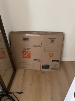 Free large Home Depot boxes