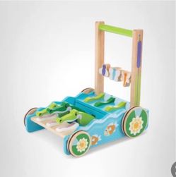 Brand New Melissa & Doug Wooden Alligator Activity Walker