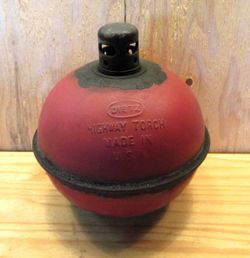 Vintage Dietz 87 Highway Torch Kerosene Smudge Pot Red (Circa 1940s)
