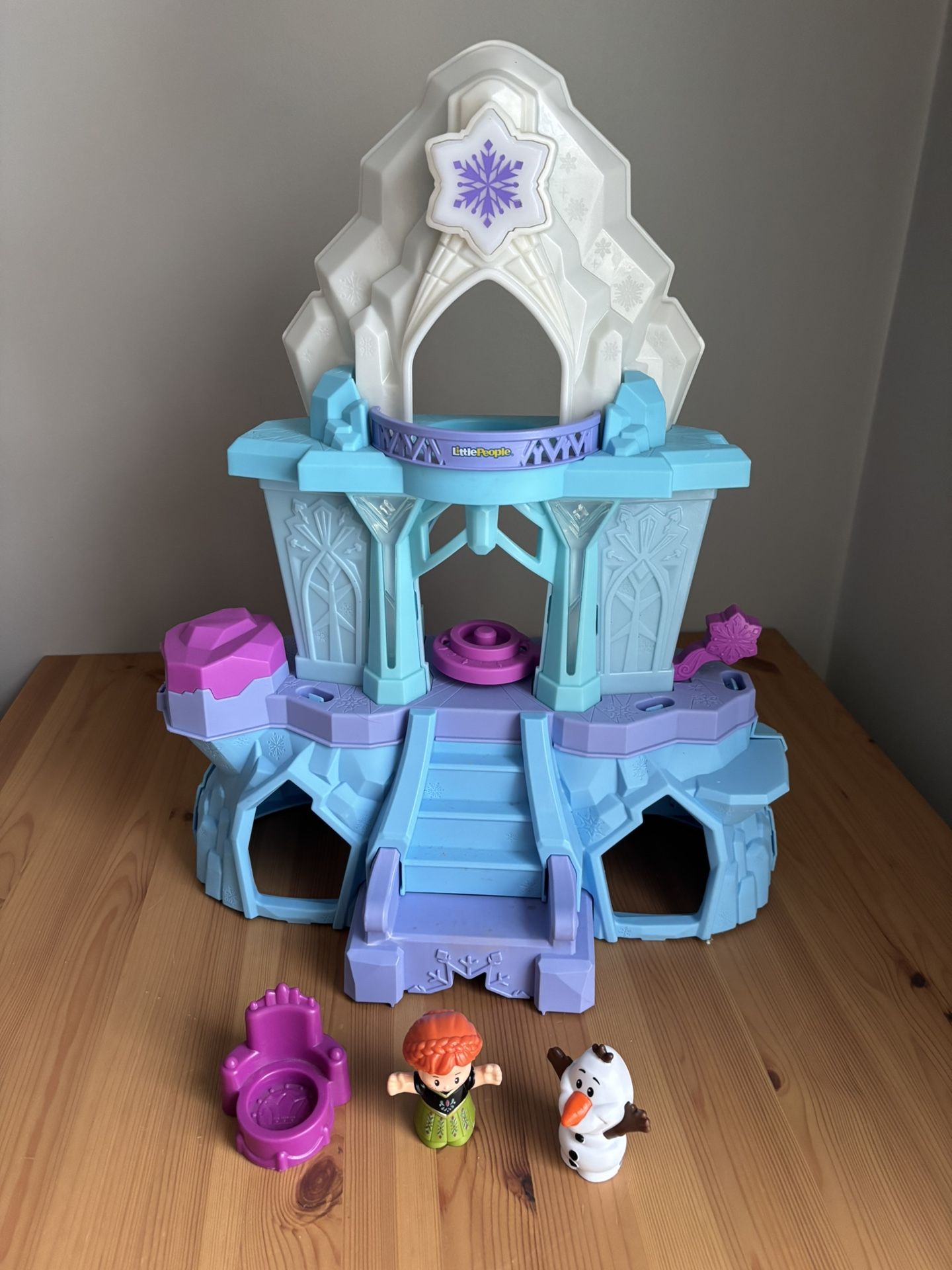 Fisher Price Disney’s Frozen Queen Elsa Ice Castle Palace Light Up Figure Lot