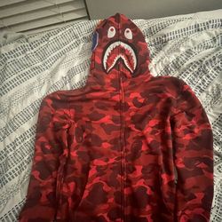 Red Bape Camo Hoodie