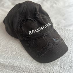 Balenciaga Bb Destroyed Cap Hat