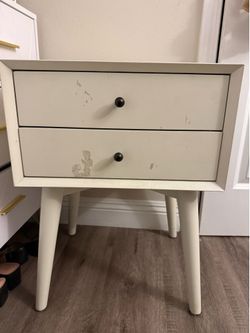 White nightstand