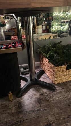 Long Office Desk Working Space, Arts And Craft Table, Black Stainless Steel Table Leg Legs Pedestal Single leg Heavy Duty