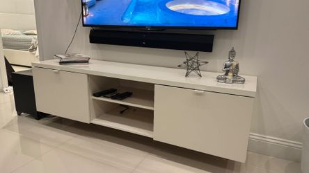 TV UNIT FLOATING WITH DRAWERS HIGH*GLOSS WHITE