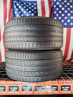 ✅ 265/30ZR20 CONTINENTAL SPORTCONTACT 5P ALL SEASON HIGH PERFORMANCE 2 NICE USED TIRES 265 30 20