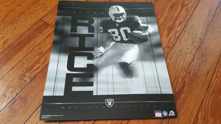 Oakland Raiders Jerry Rice Starline poster