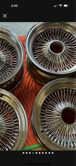 Set of 15”s wire wheels