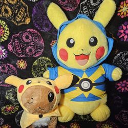 BAB Pikachu w/ Eevee Plush