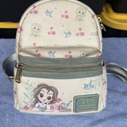 Very Used Loungefly Disney Beauty and the Beast Storybook Mini Backpack