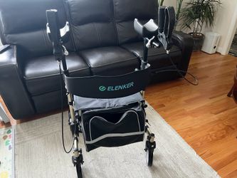 ELENKER Upright Stand-Up Walker - Champagne Gold (Like New!)