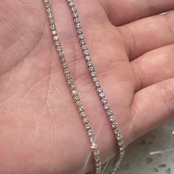 14k Natural VS 3ct Tennis Bracelet