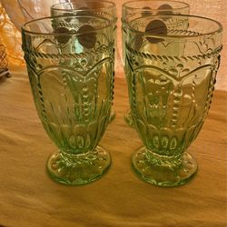 3294 Princess house Copas Versátiles Marbella Color Menta$65 En Efectivo O Por Zelle