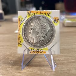 1880 Morgan Silver Dollar 💯🇺🇸✨