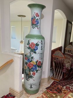 Pair of 7ft vases