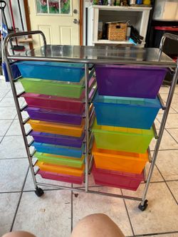 Rolling Cart with Drawers