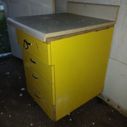 Two Cabinets With Countertops