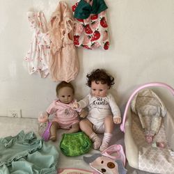 2 Dolls NPKCOLLECTION  With little bit of clothes supplies 🌈🌈🌈
