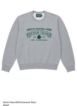 AUTHENTIC DENIM TEARS CREWNECK LARGE