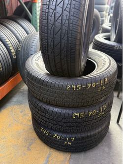 17” tires firestone 245/70/17 semi new with free installation $300