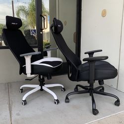 New In Box $65 Each Chizzysit Premium Mesh Gaming Ergonomic Computer Chair With Lumbar Support Office Furniture Reclinable Locking 